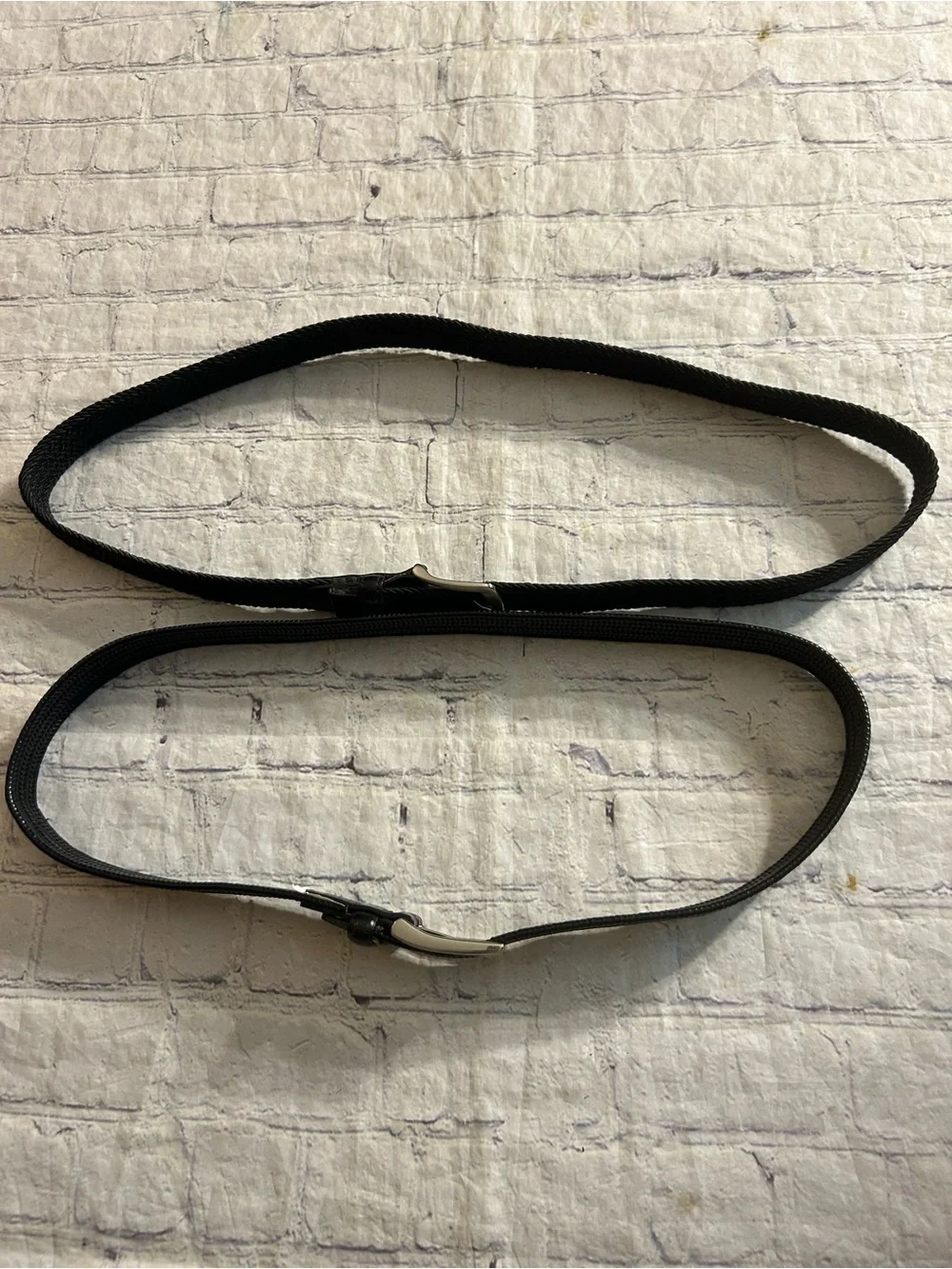 TILLEY ENDURABLES  CANADA BLACK STRETCH LEATHER & BLACK LEATHER TEXTURE STRETCH